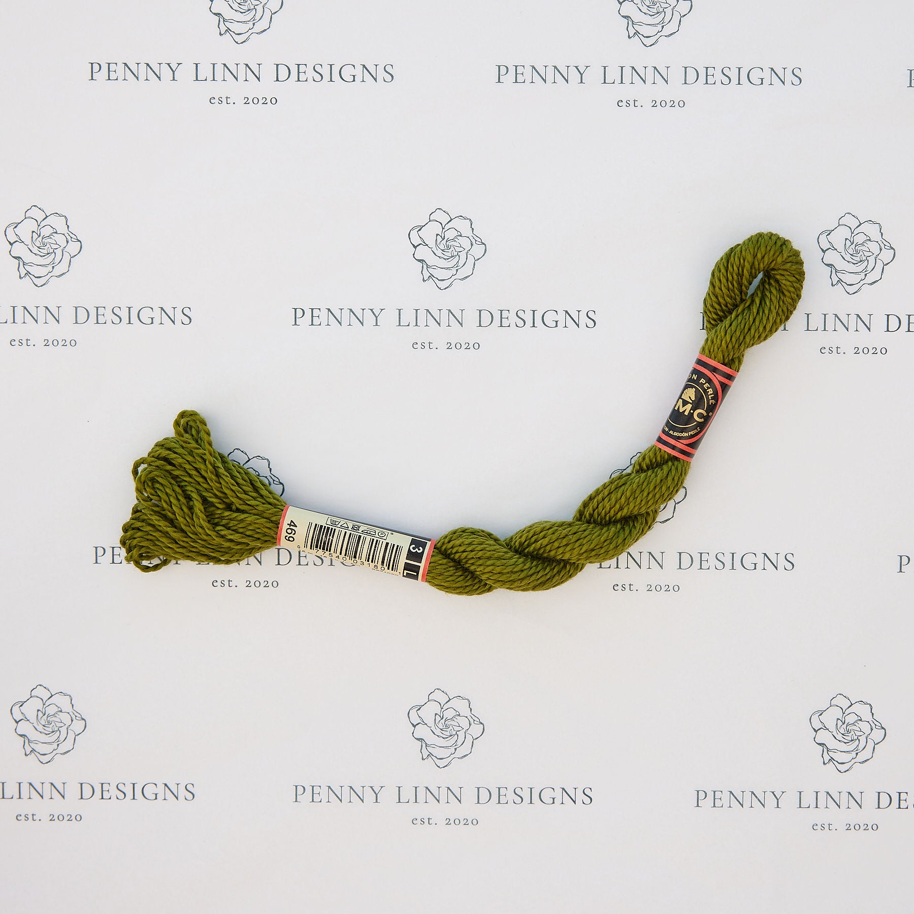 DMC 3 Pearl Cotton 469 Golden Moss Green