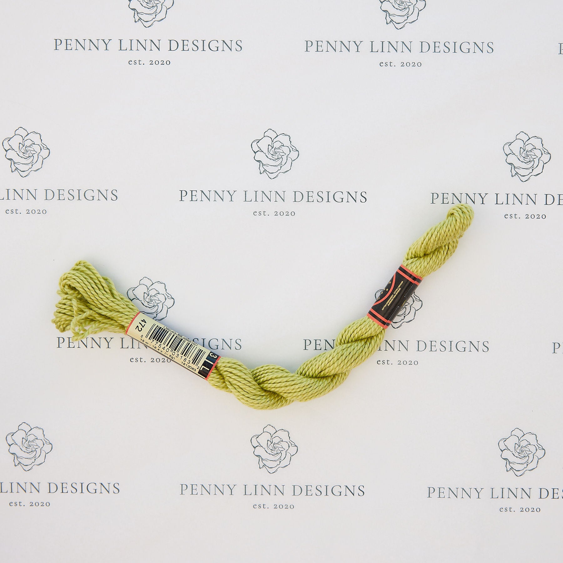 DMC 3 Pearl Cotton 472 Green Bud – Penny Linn
