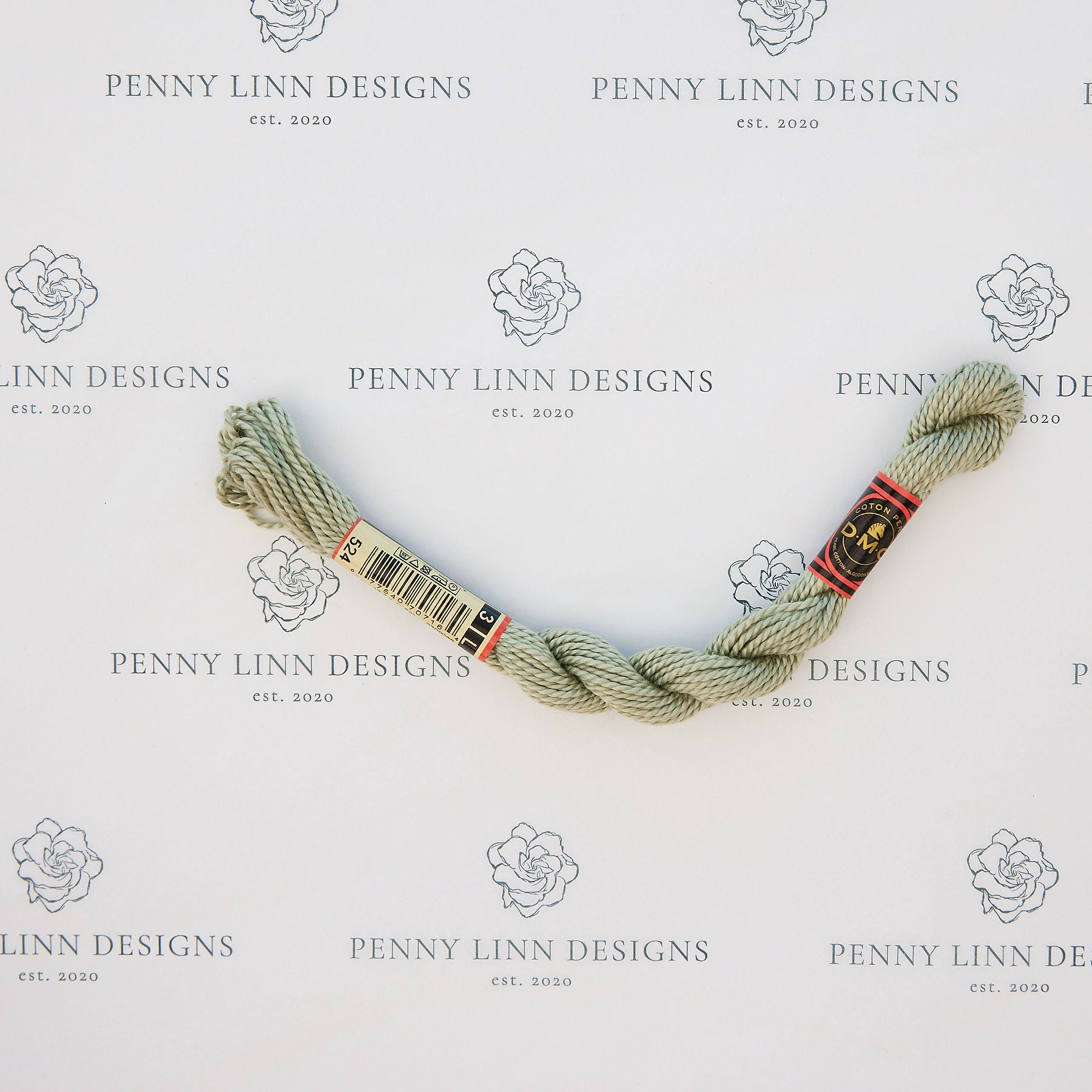 DMC 3 Pearl Cotton 524 Pebble Green