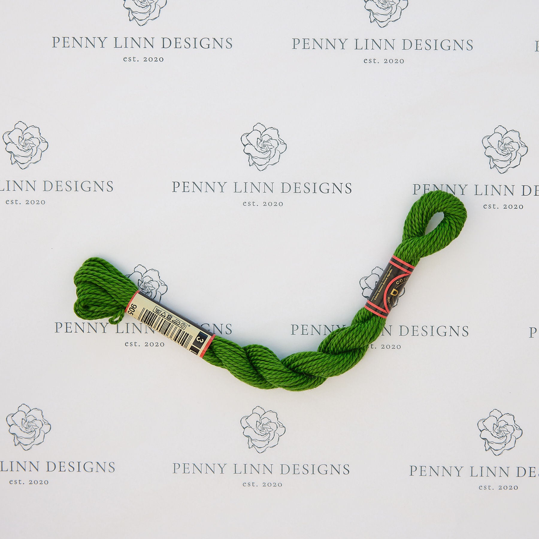 DMC 3 Pearl Cotton 905 Budgie Green