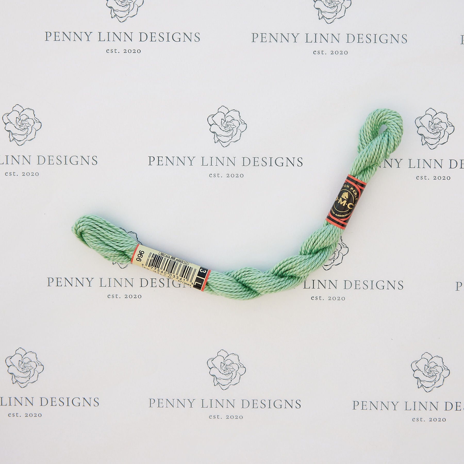 DMC 3 Pearl Cotton 966 Soft Green