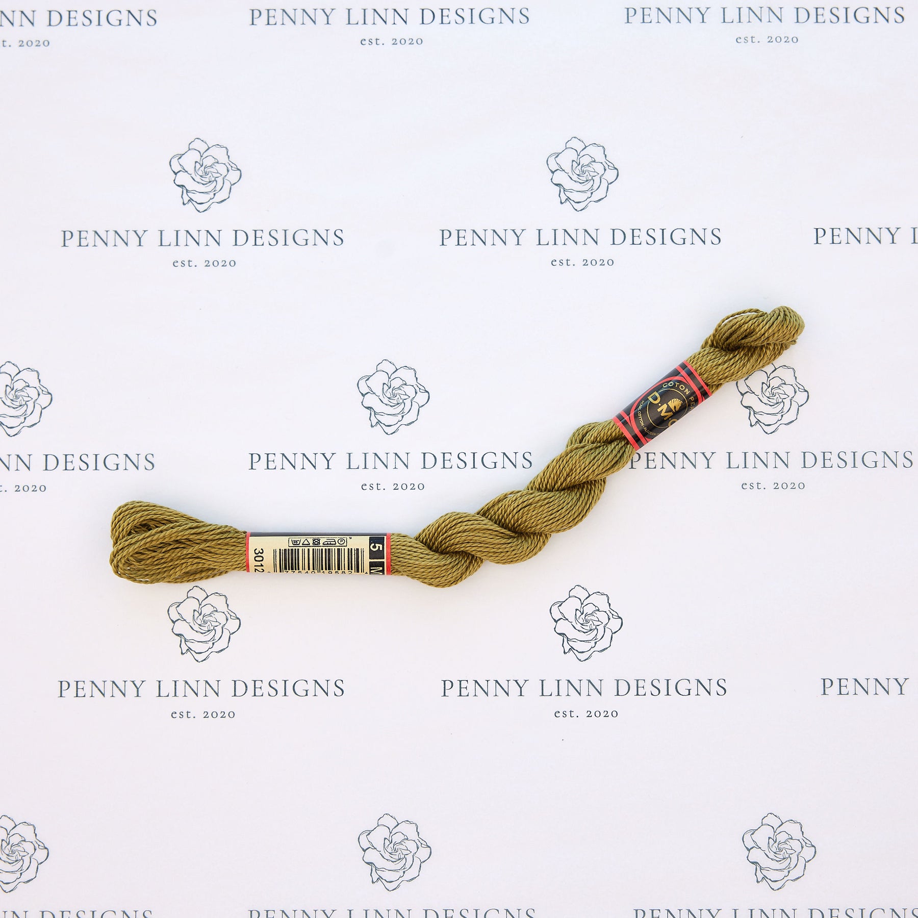 DMC 5 Pearl Cotton 3012 Dried Moss