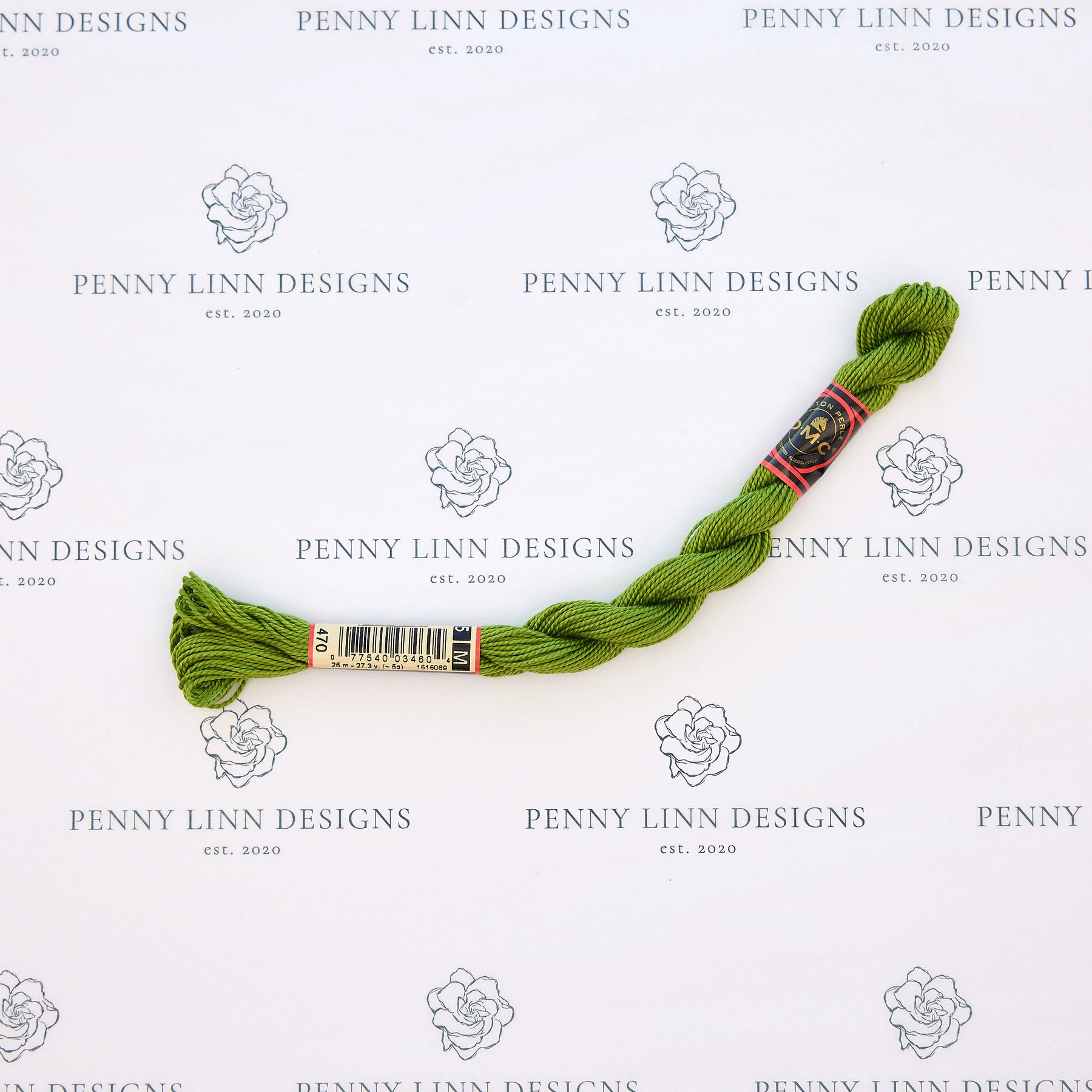 DMC 5 Pearl Cotton 470 Olive Green