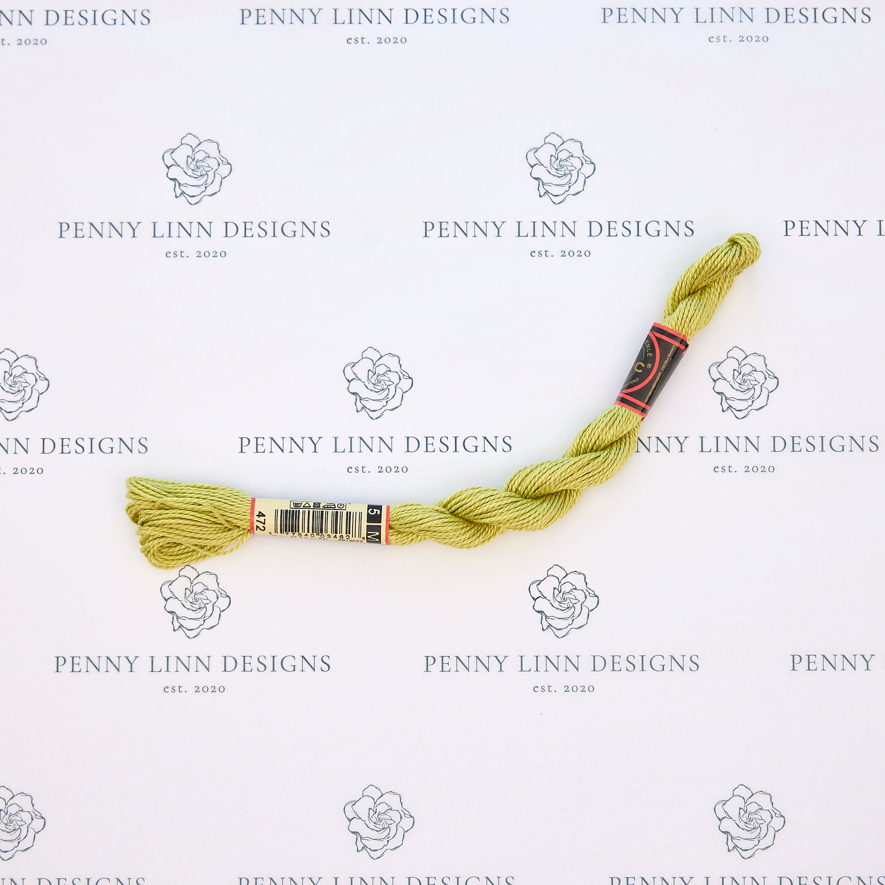 DMC 5 Pearl Cotton 472 Green Bud