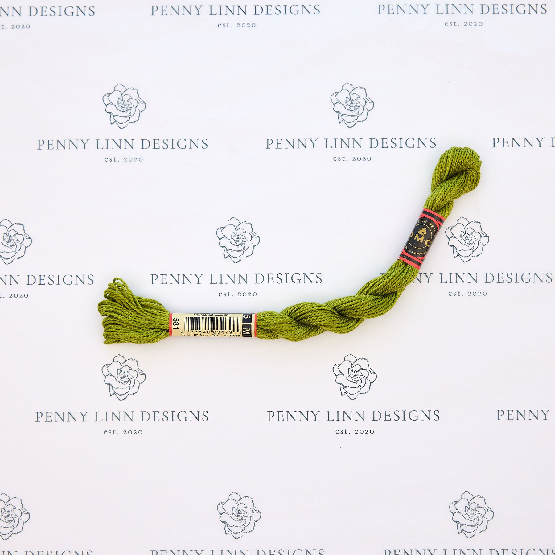 DMC 5 Pearl Cotton 581 Grasshopper