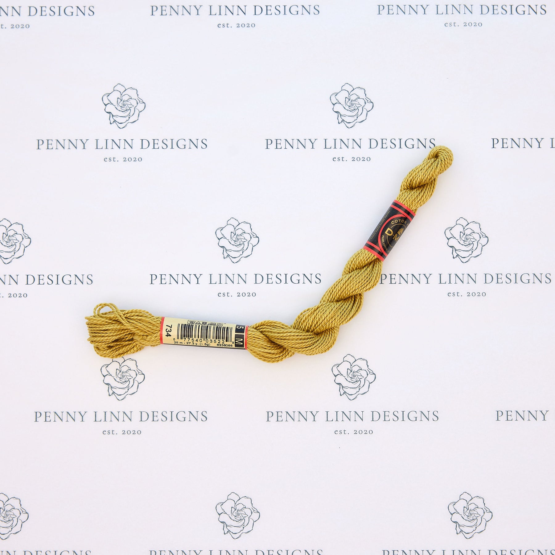 DMC 5 Pearl Cotton 734 Broken Olive