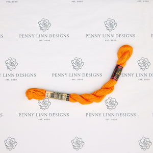 DMC 5 Pearl Cotton 741 Mandarin