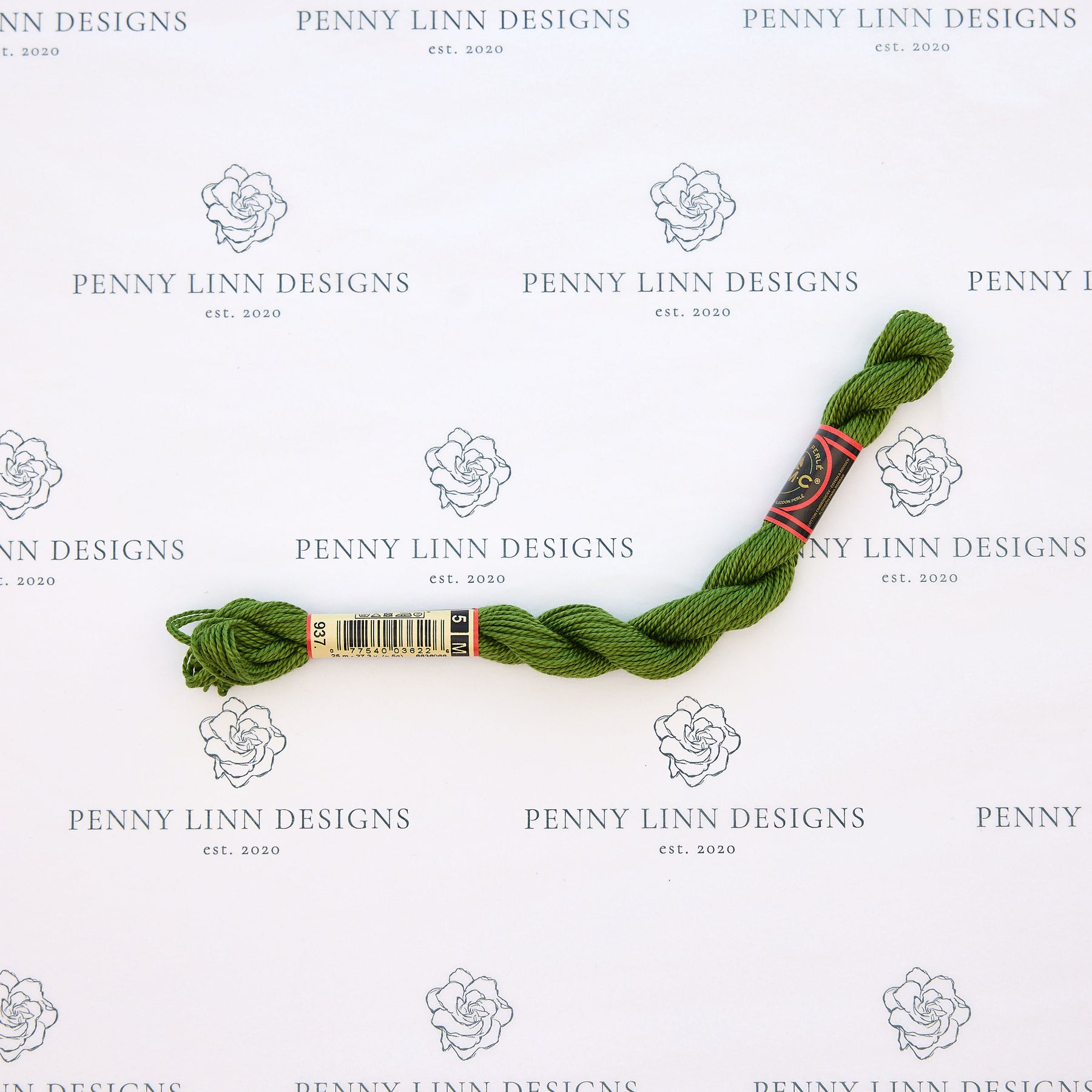 DMC 5 Pearl Cotton 937 Moss