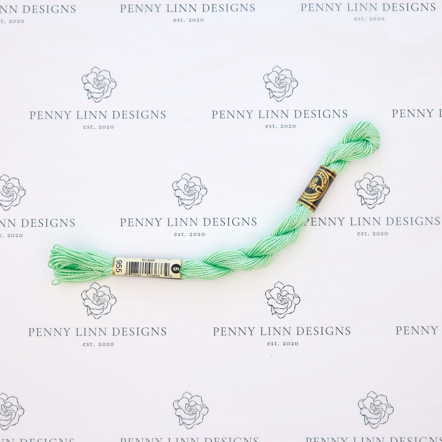 DMC 5 Pearl Cotton 955 Light Nile Green
