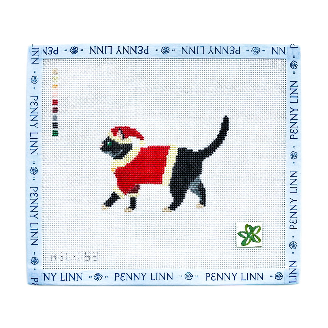 Santa Black Cat