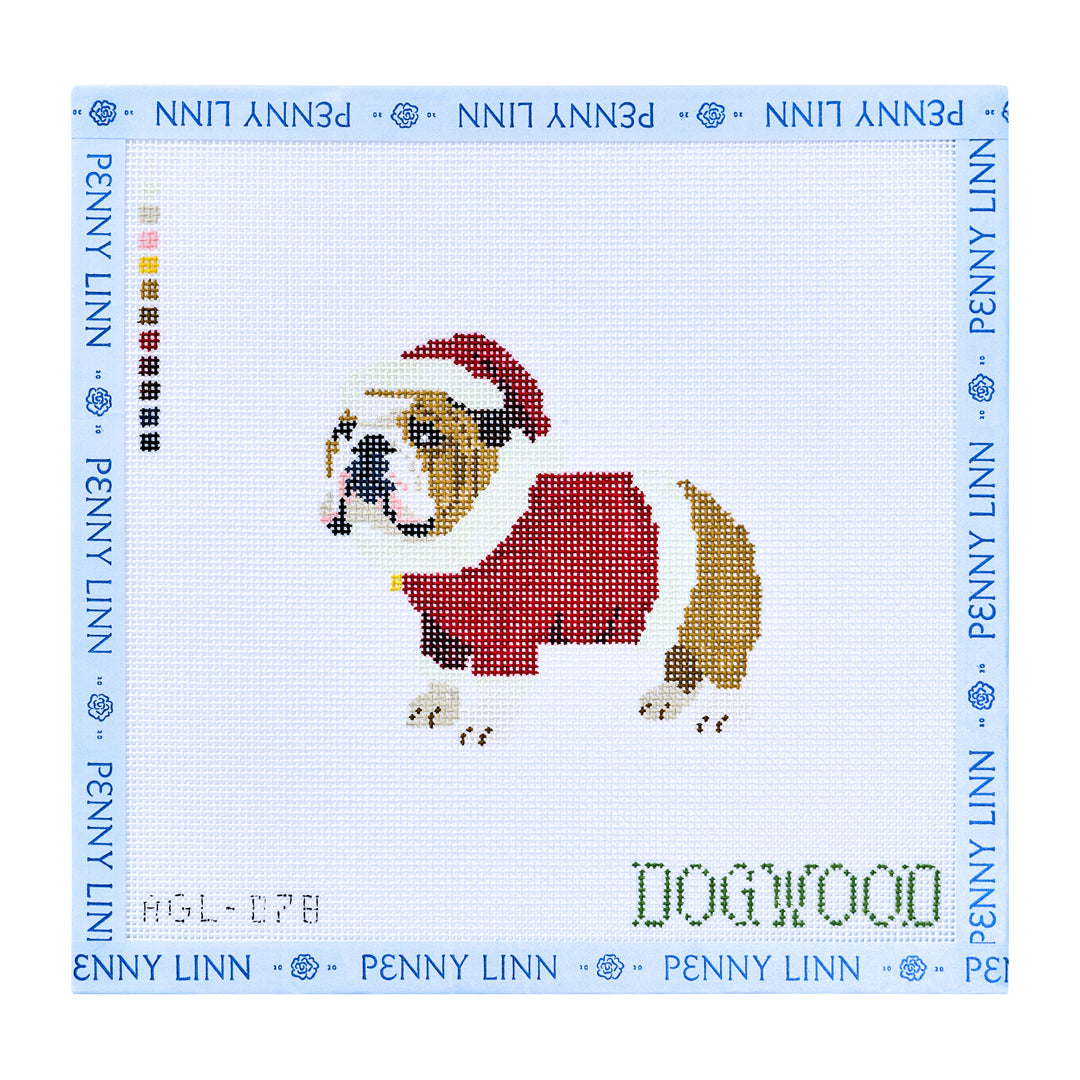 Santa Bulldog