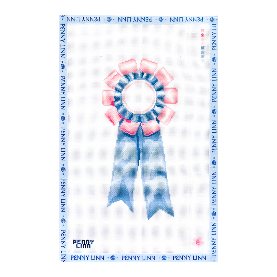 Ribbon Pin Blue