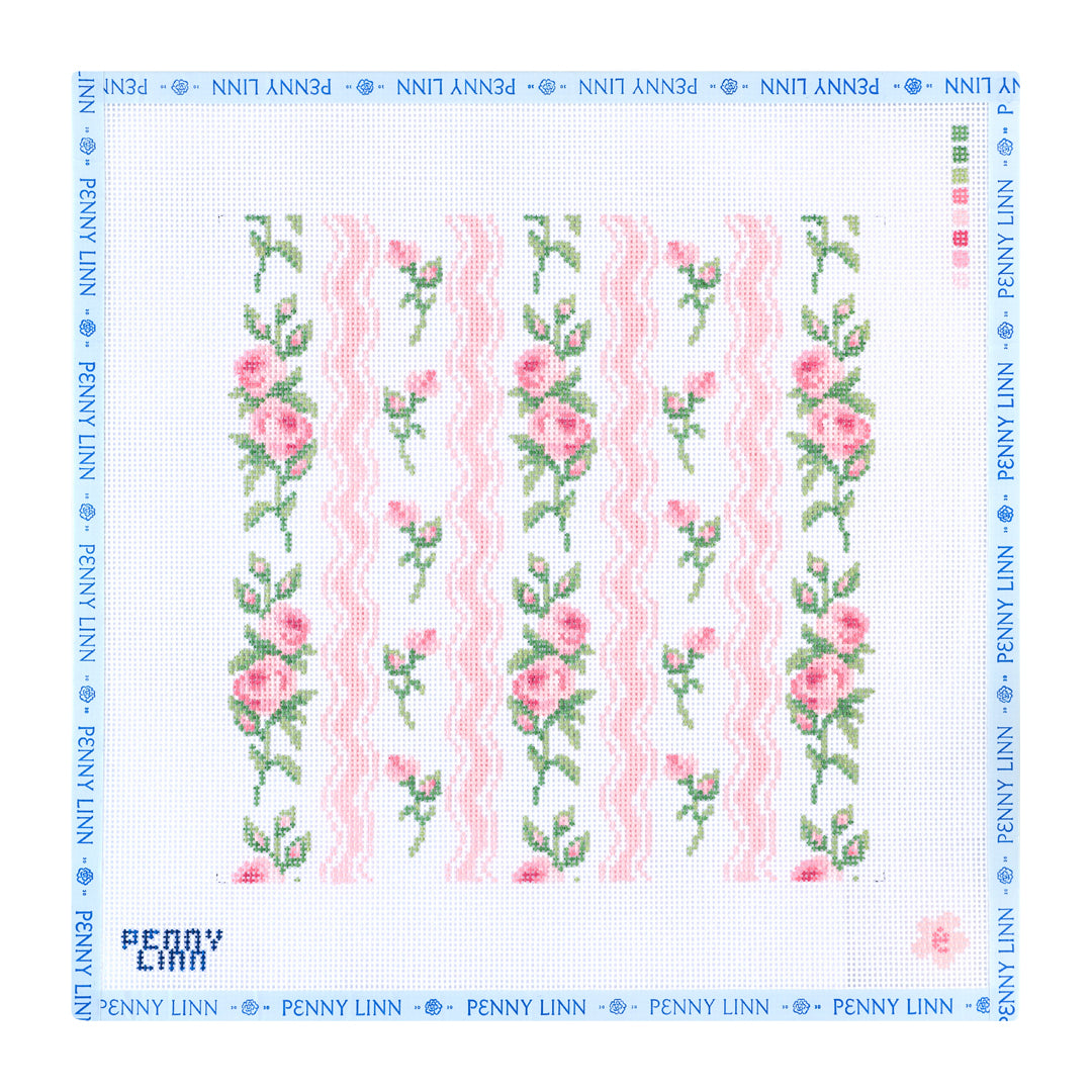 Vintage Floral Stripe