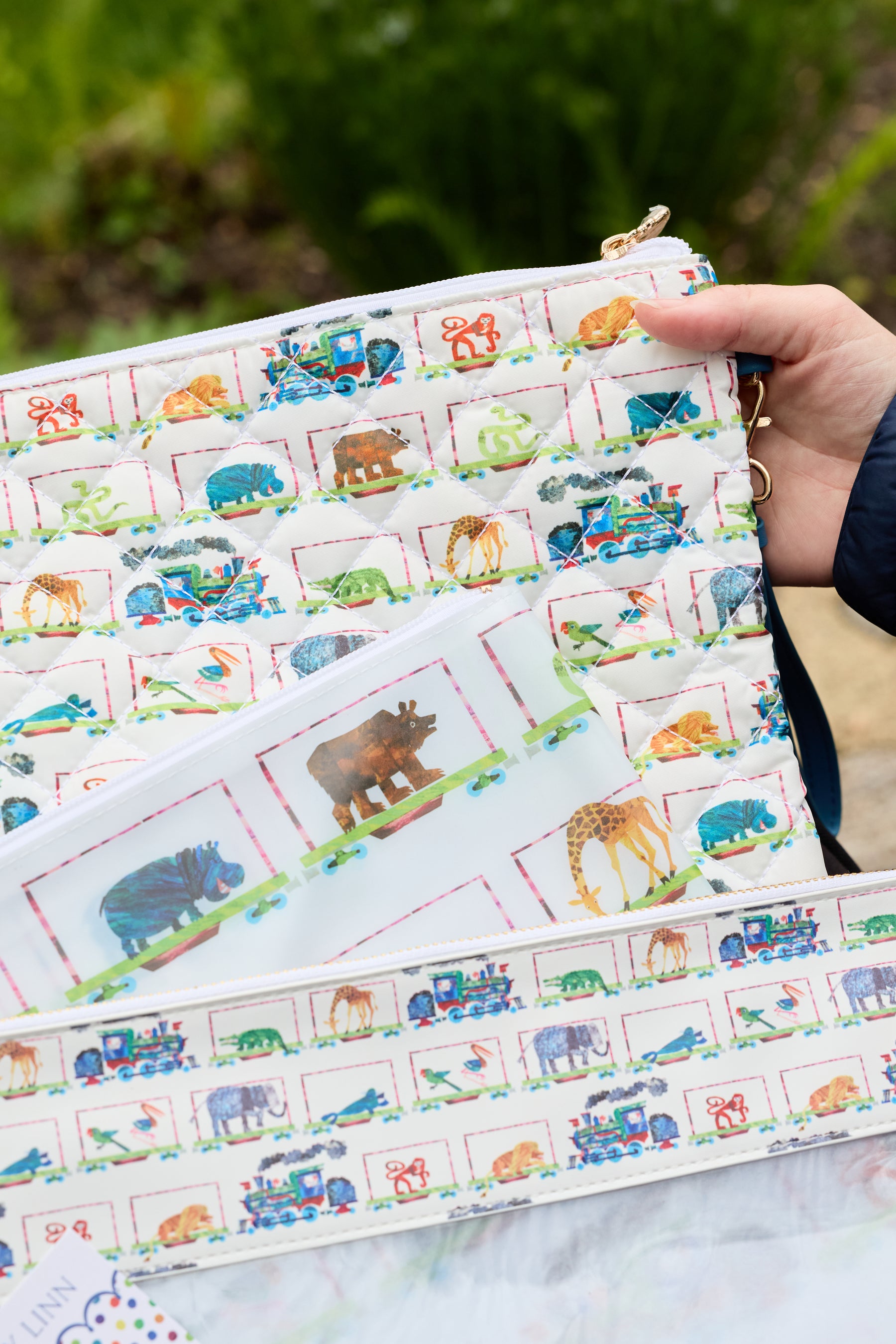 Zoo Quilted Wristlet