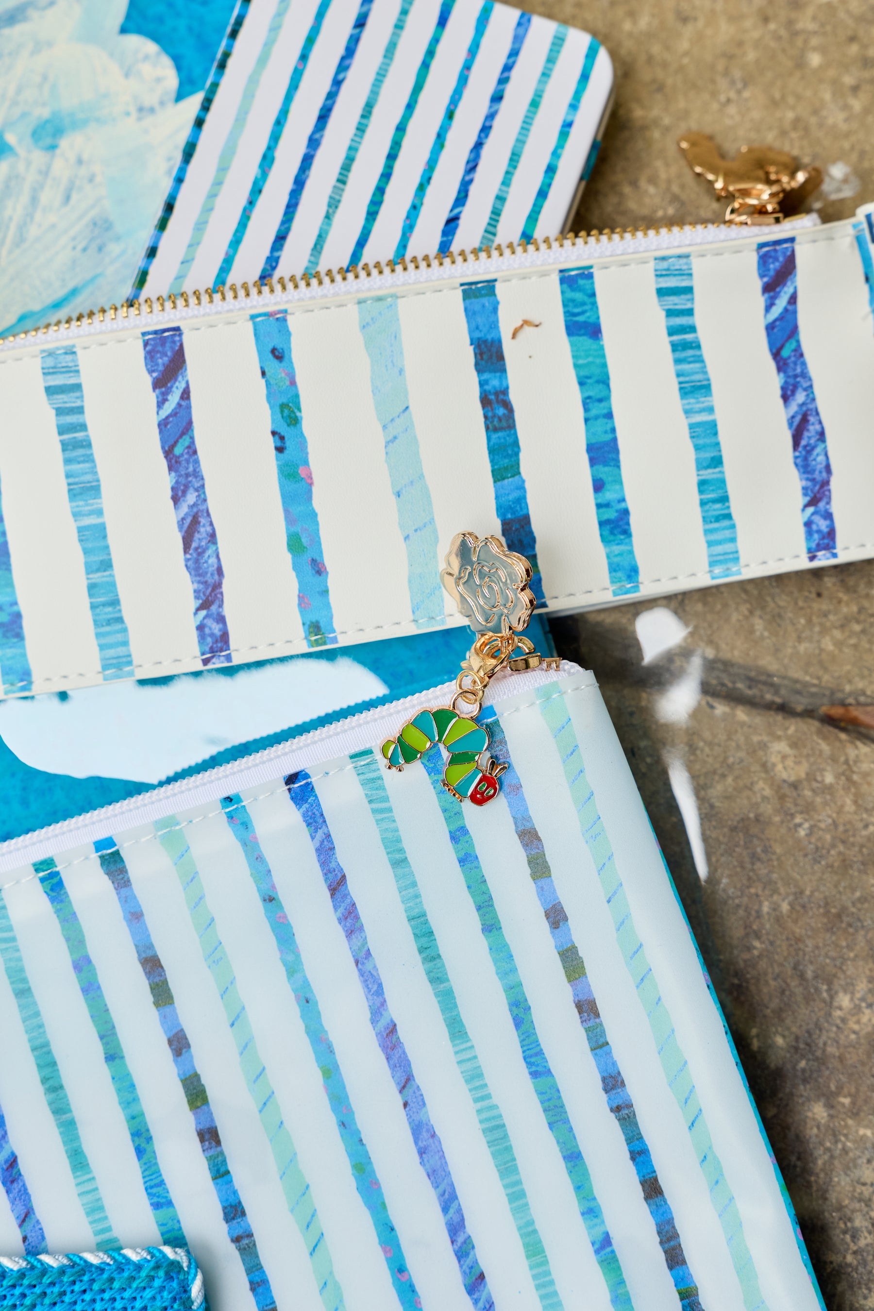 Multi-Stripe Opaque PVC Project Bag