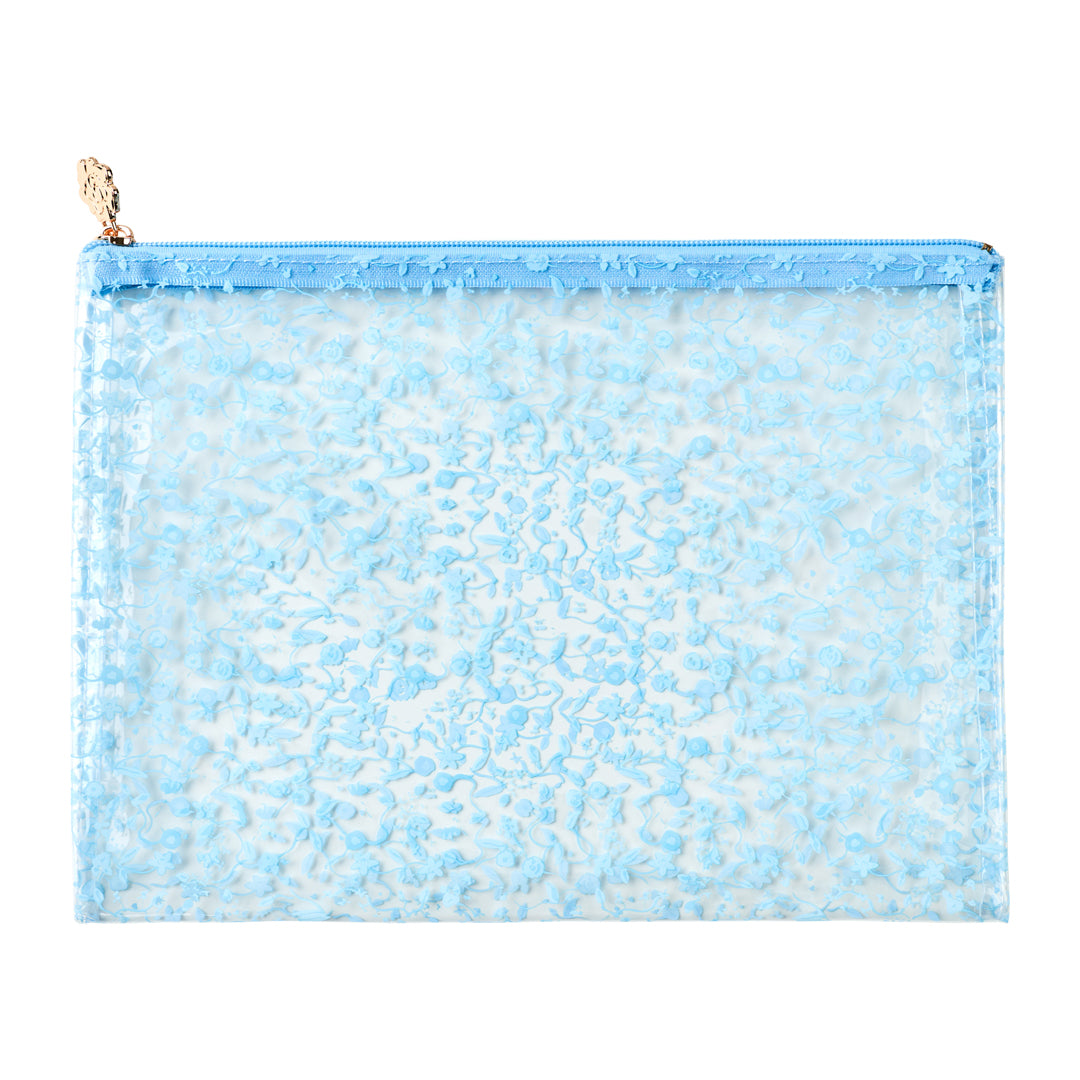 Bisou Blue PVC Project Bag - Medium