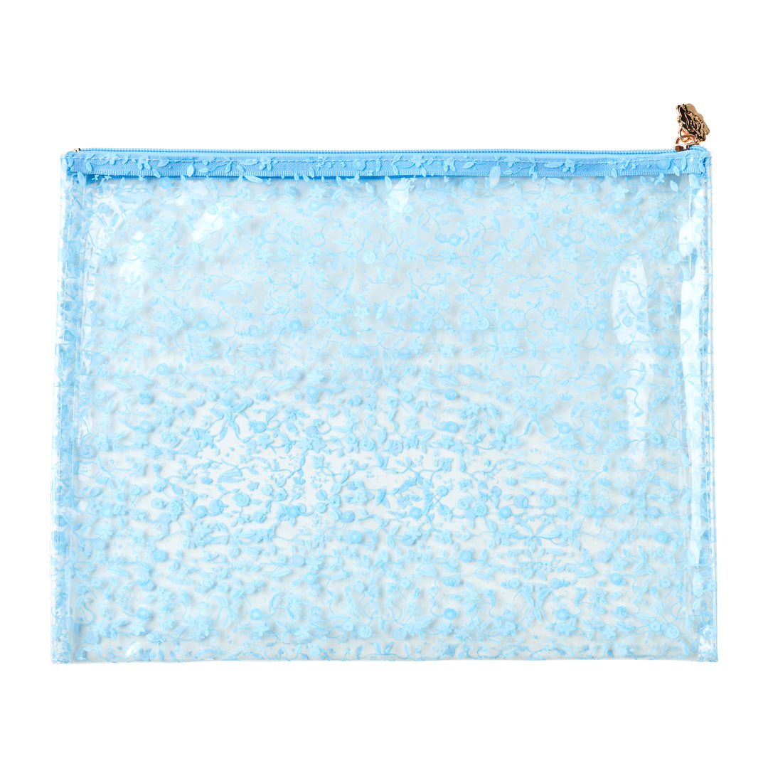 Bisou Blue PVC Project Bag - Medium