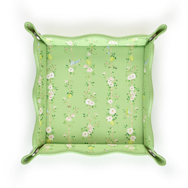 Chinoiserie Green Print Valet Tray