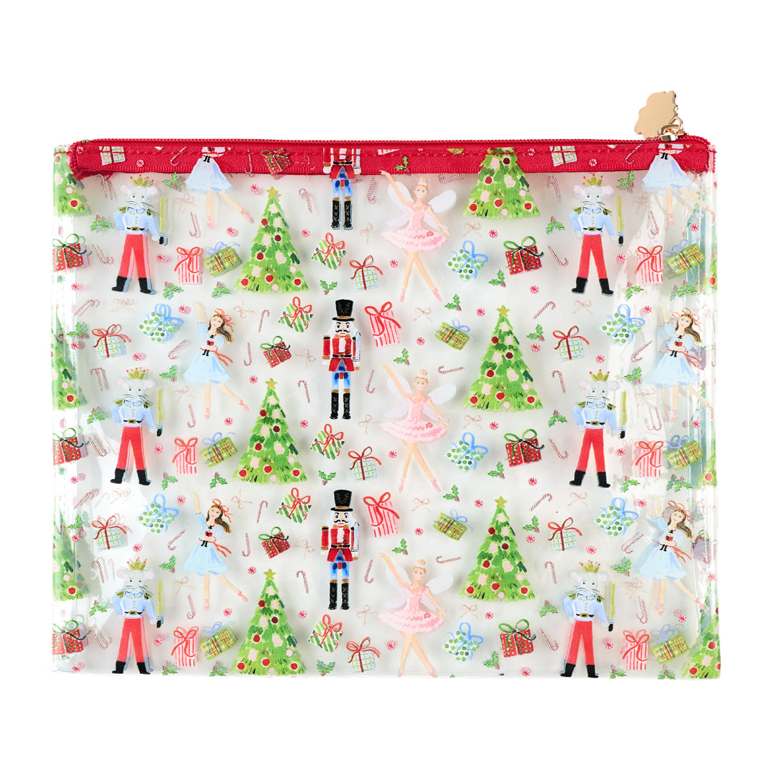 Nutcracker Print PVC Project Bag