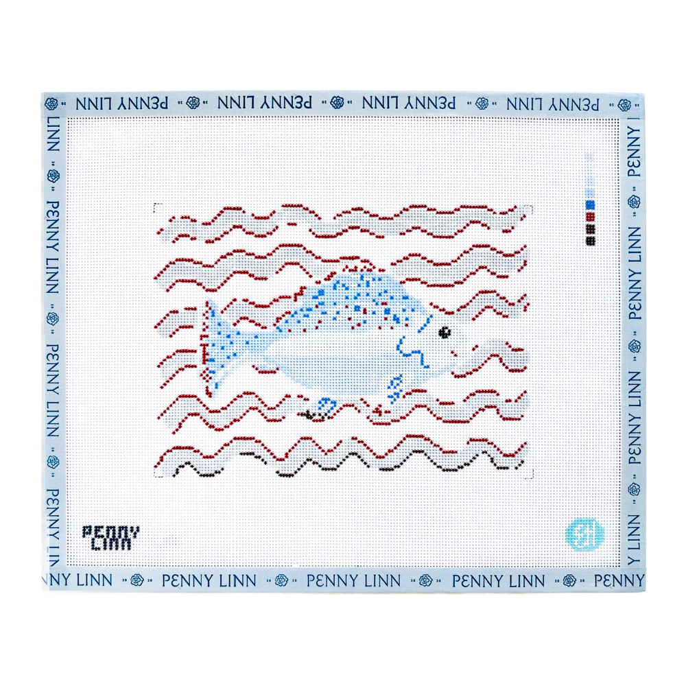 Red Blue Fish in Water