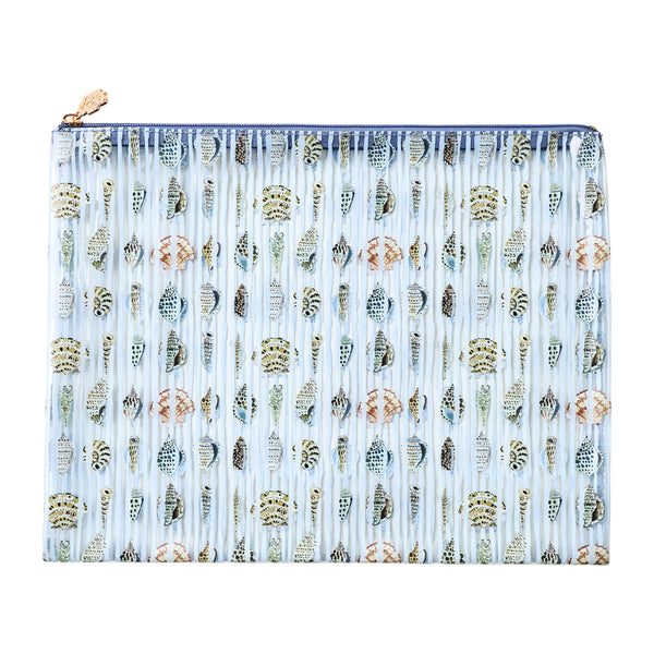 Seashell Stripes PVC Project Bag - XL