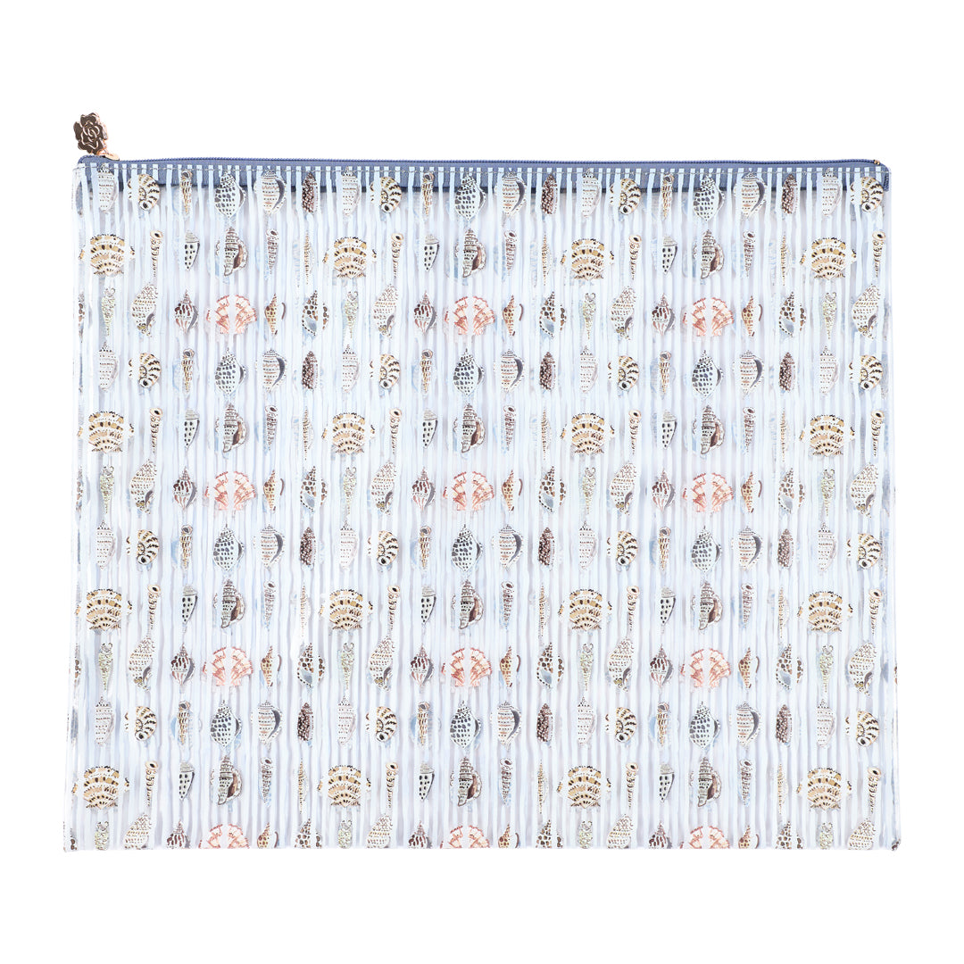 Seashell Stripes PVC Project Bag - XL