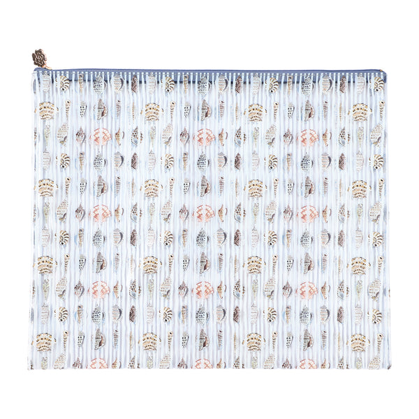 Seashell Stripes PVC Project Bag - XL