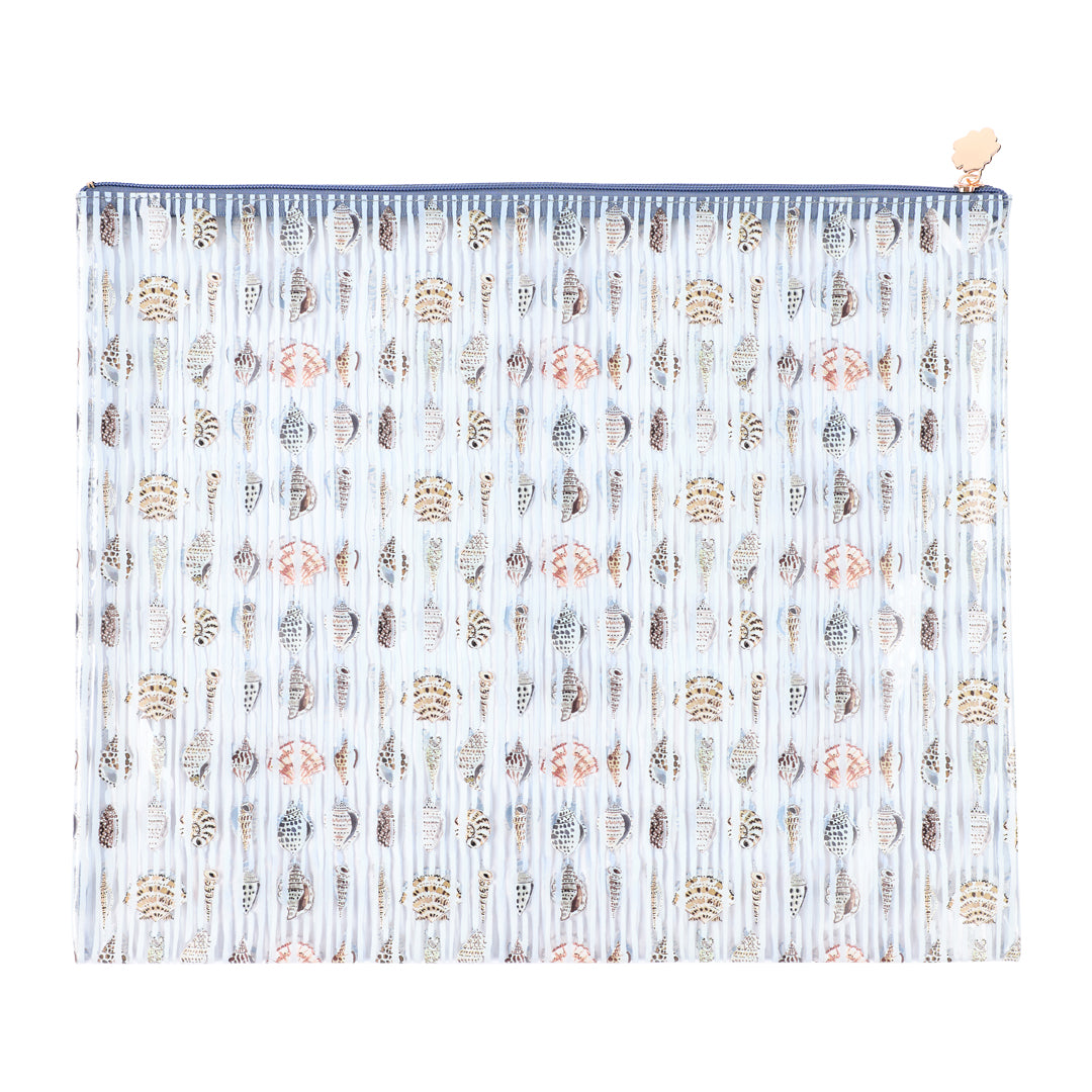 Seashell Stripes PVC Project Bag - XL