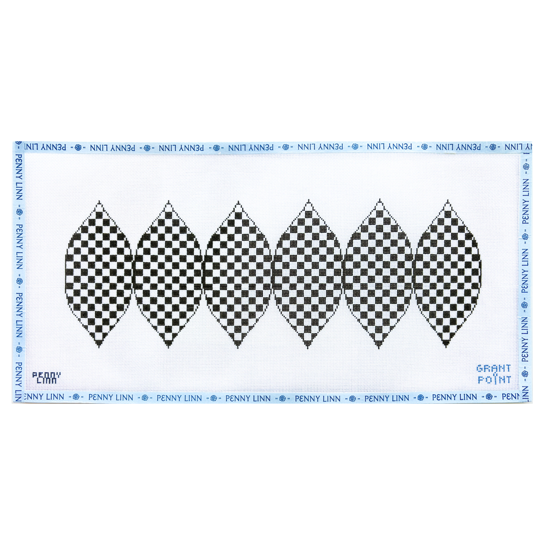 Black and White Check Pumpkin