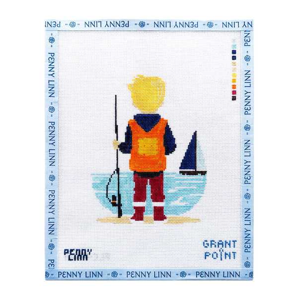Blonde Boy Fishing