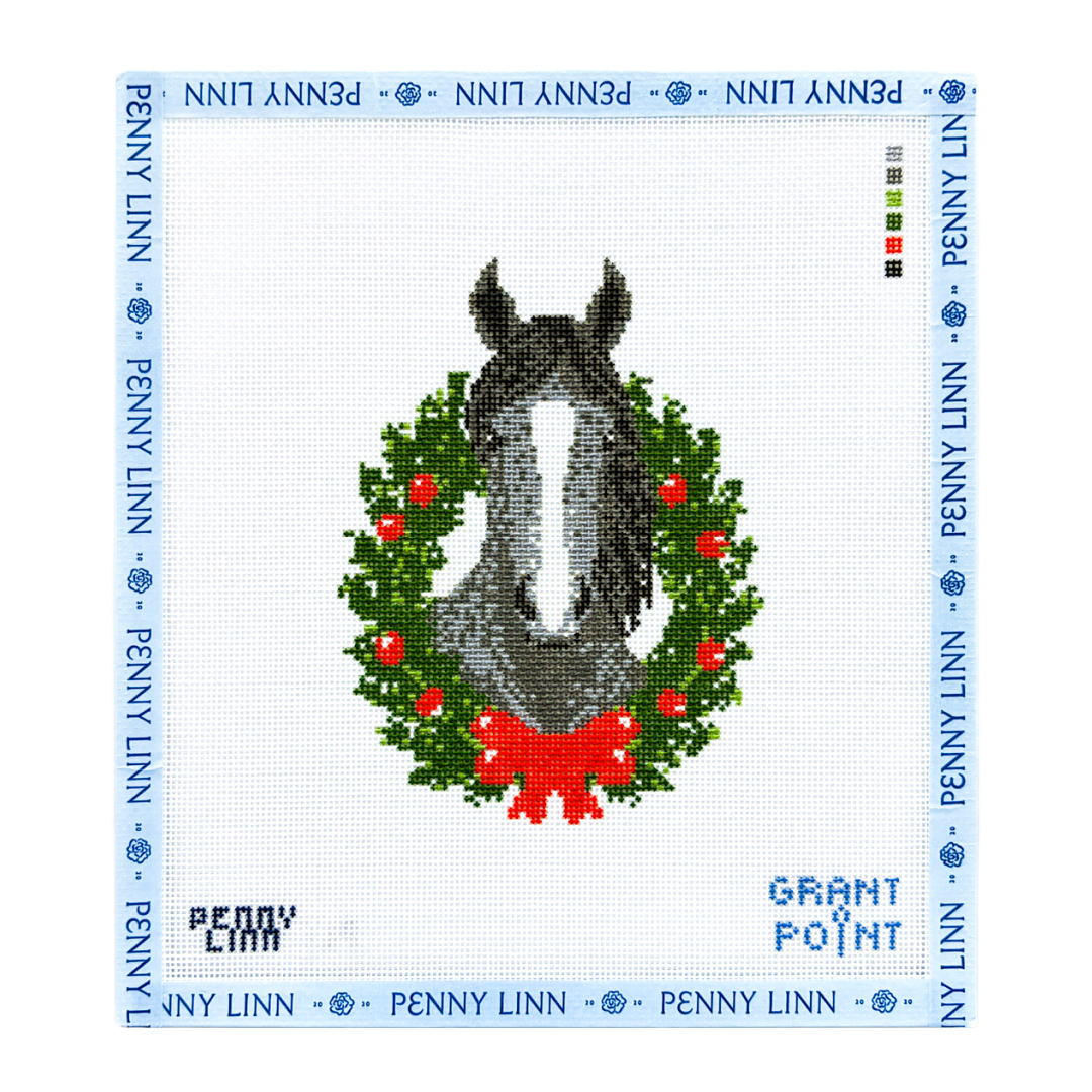 Christmas Animals - Grey Horse