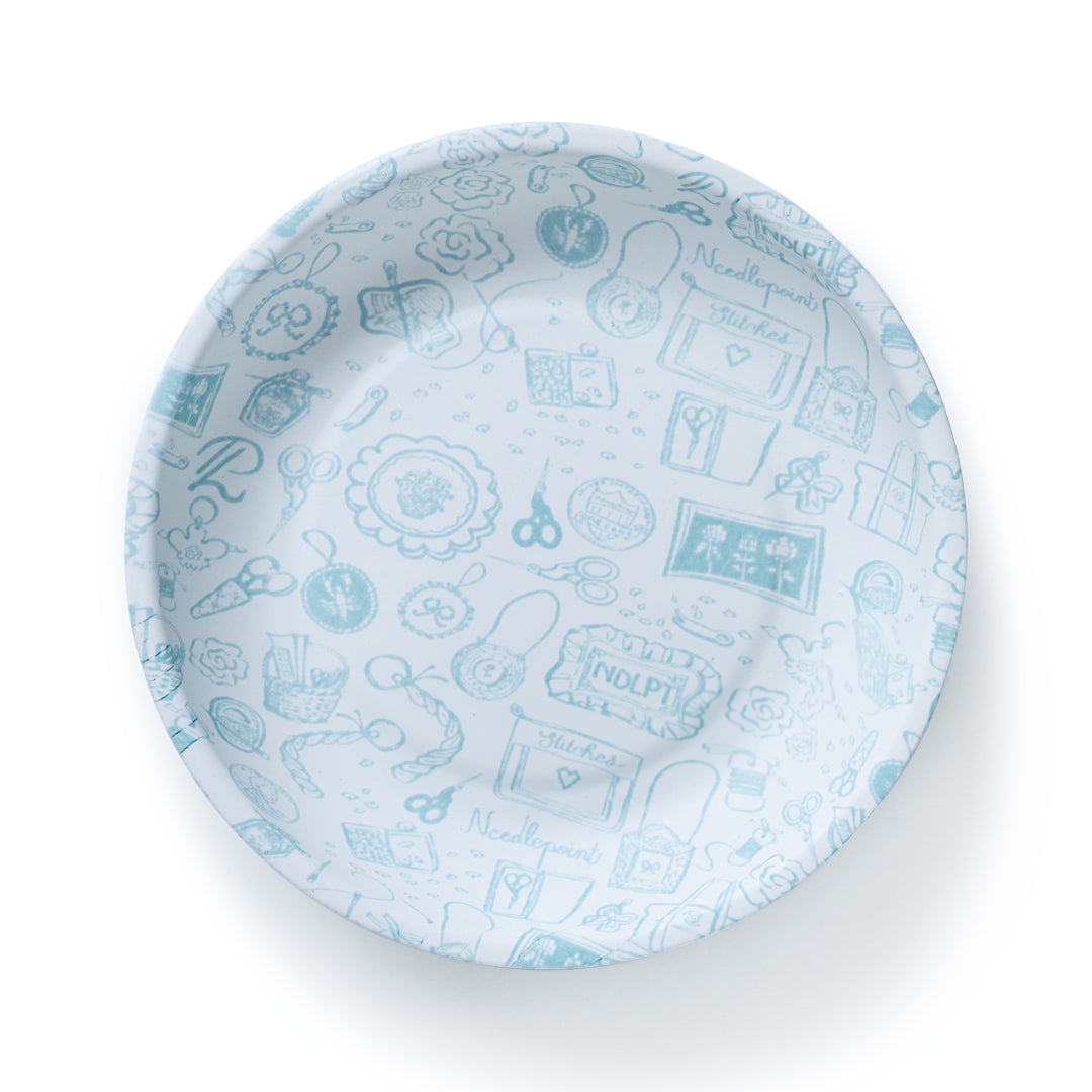 Joy Street Needlepoint Print Magnet Ort Bowl