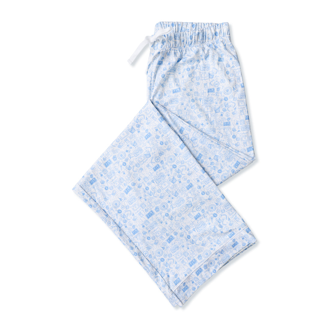Penny Linn Women’s Button Front Long Pajama Set