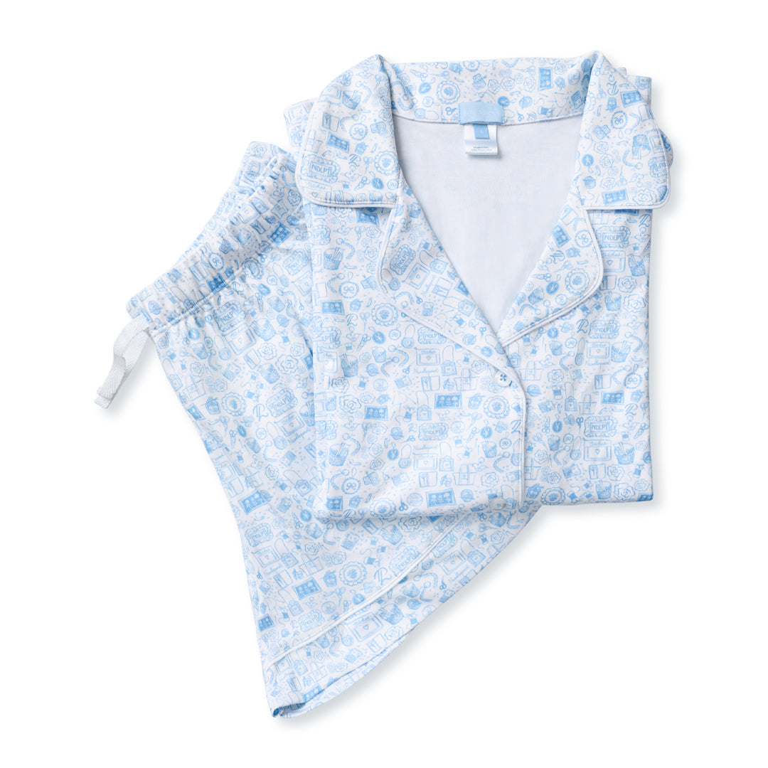 Penny Linn Women’s Button Front Short Pajama Set