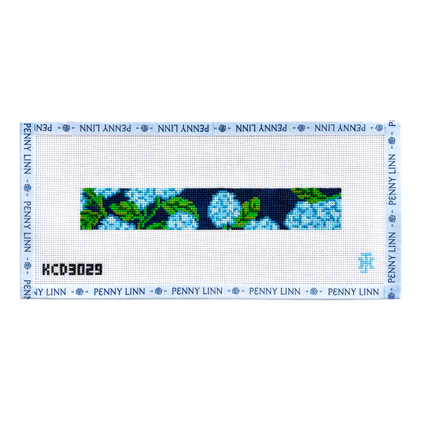 Floral Key Fob on Blue