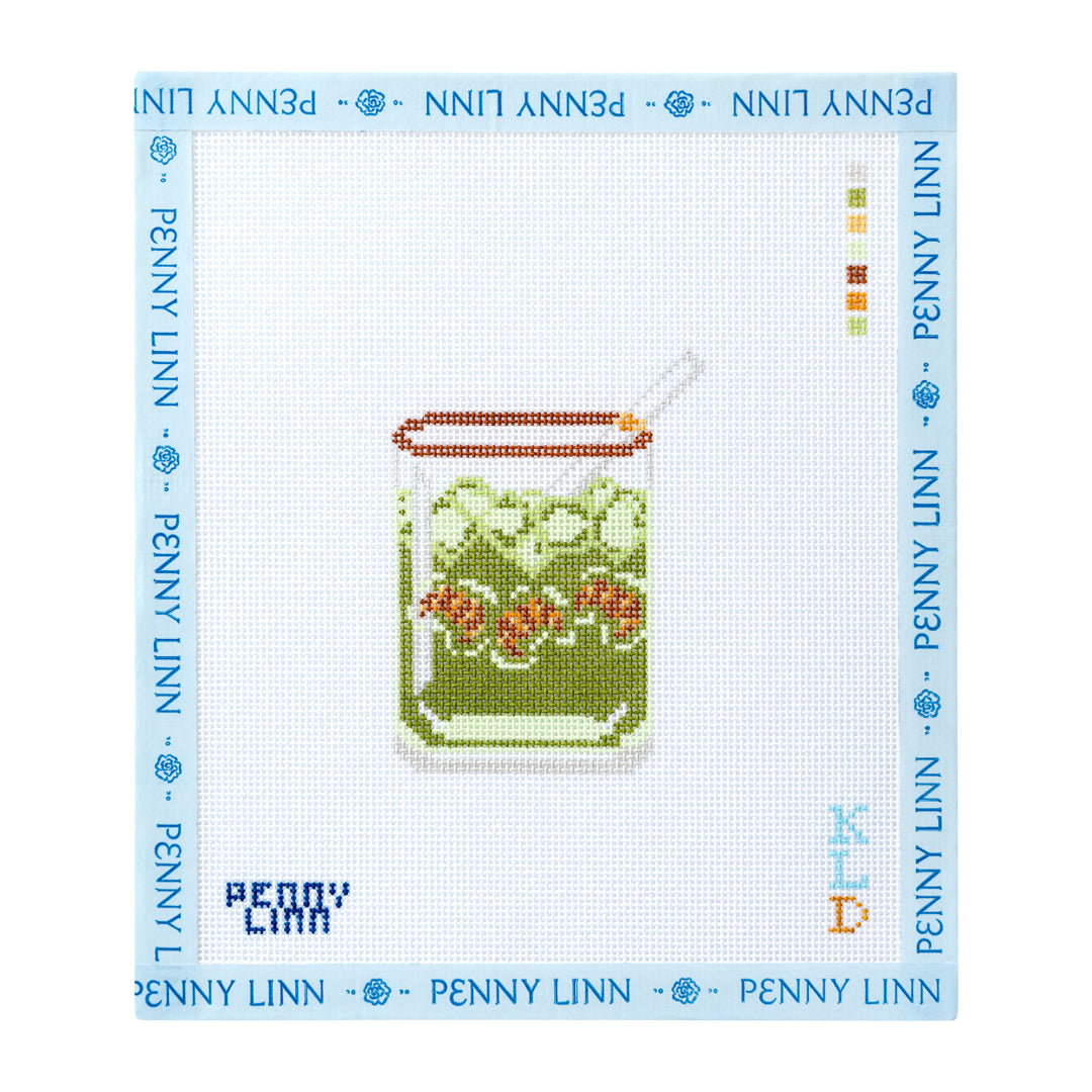 Croissant Icon Matcha Glass