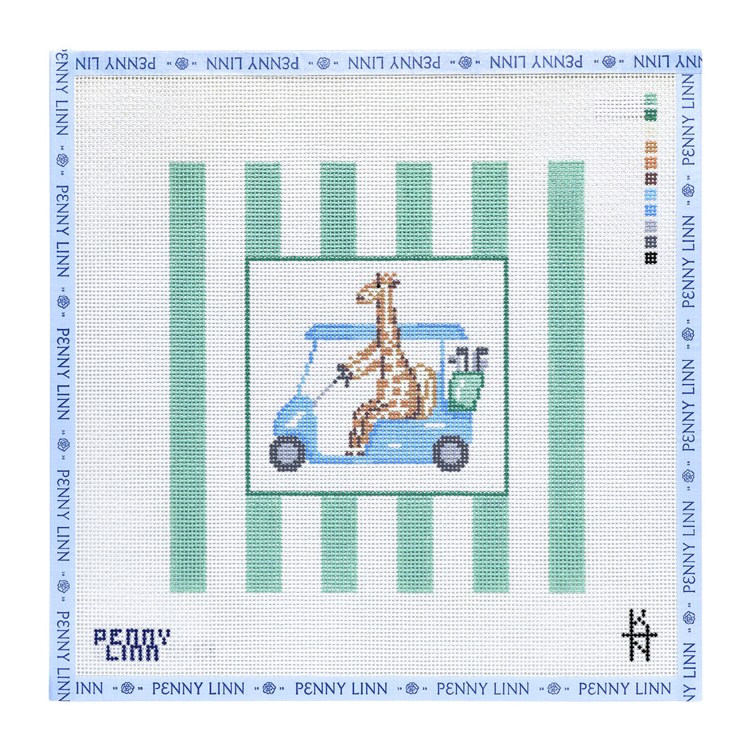 Animal Stripes - Golf Cart Giraffe