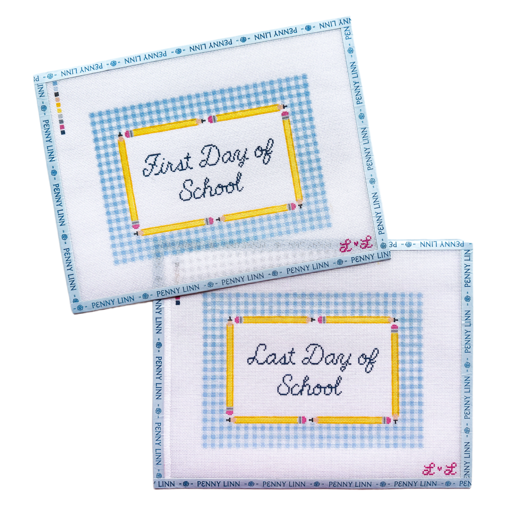 Gingham First and Last Day of School Signs