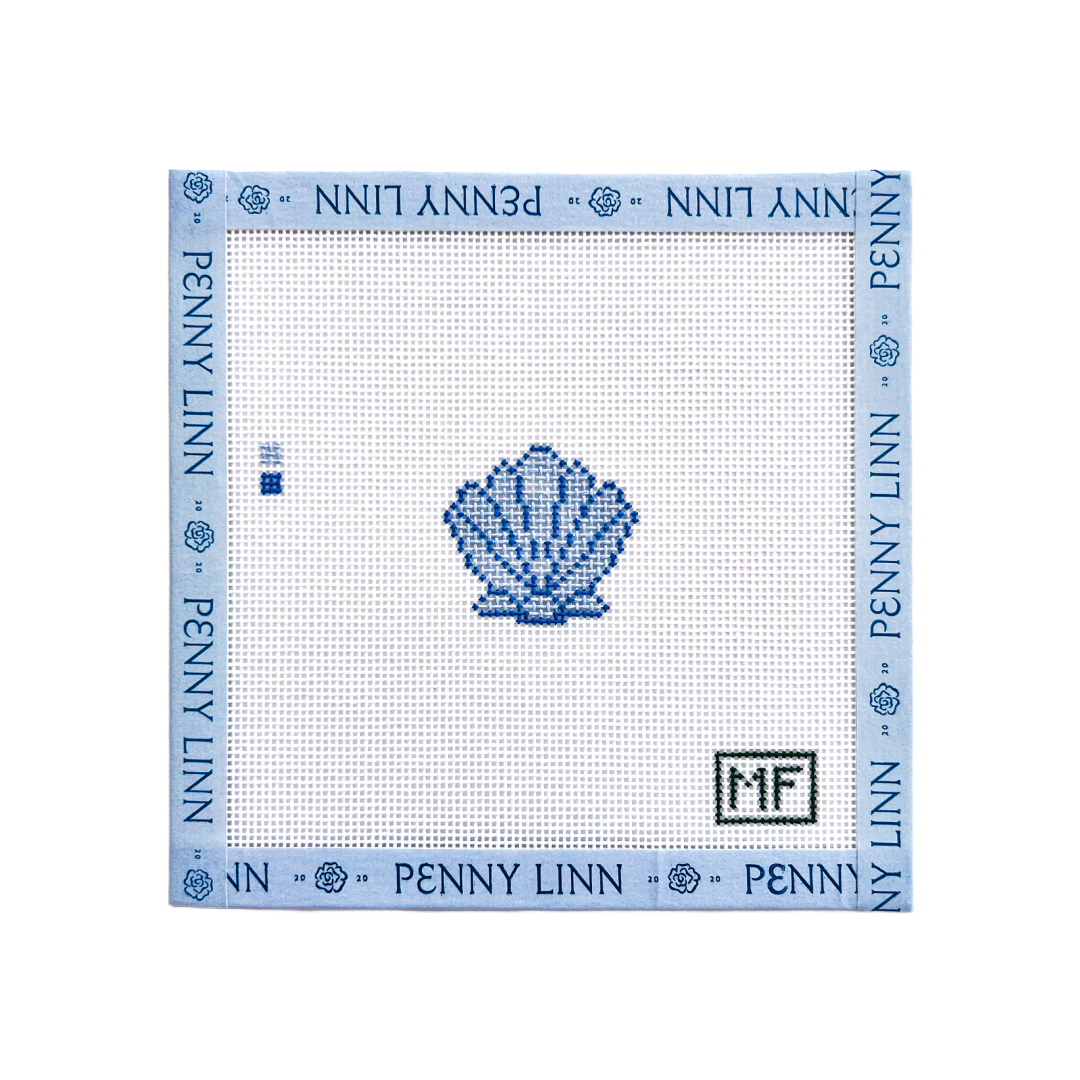 Micro Needlepoint Shell Pattern Mini Shells - Blue – Penny Linn