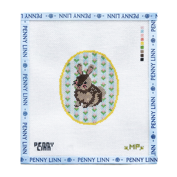 Easter Bunny Floral Background