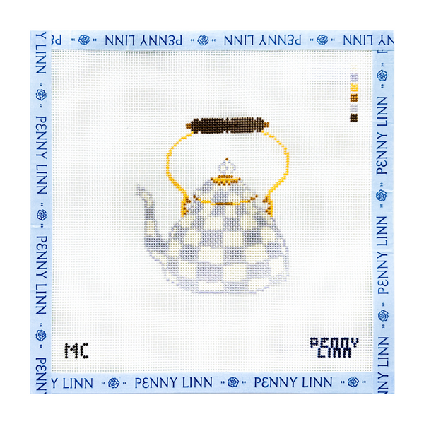 MacKenzie-Childs Sterling Check Tea Kettle