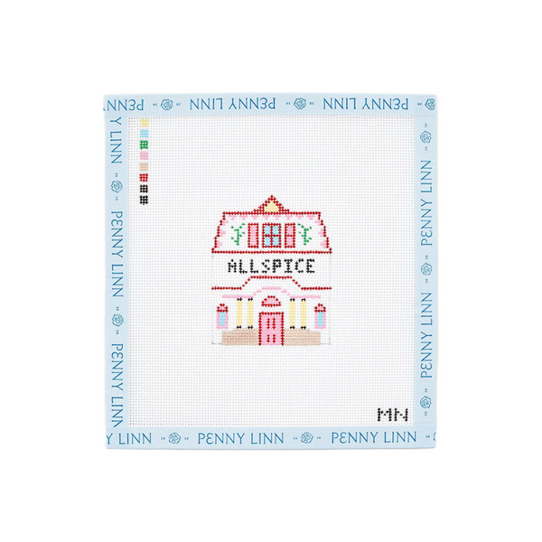 Christmas Village Needlepoint Shop