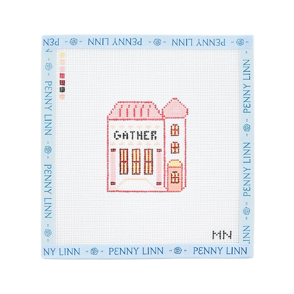 Christmas Village Needlepoint Shop