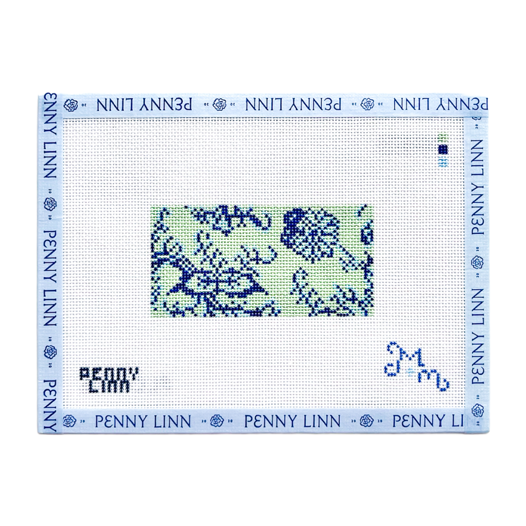 Blue and Green Floral - Rectangle