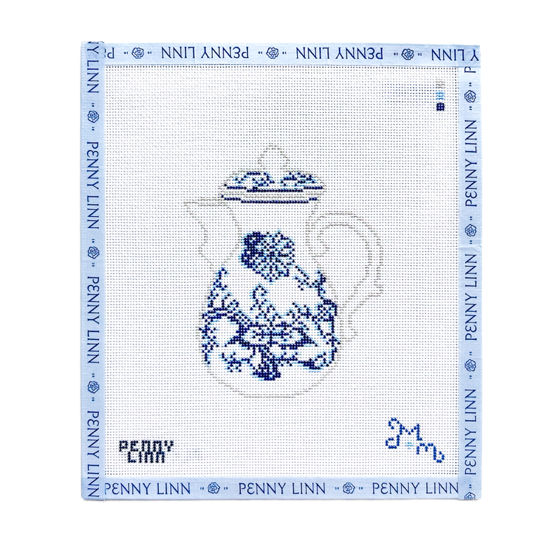 Blue and White Carafe