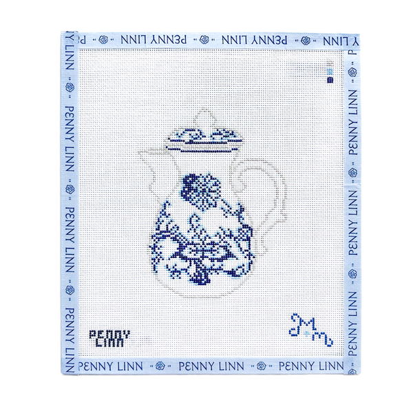 Blue and White Carafe