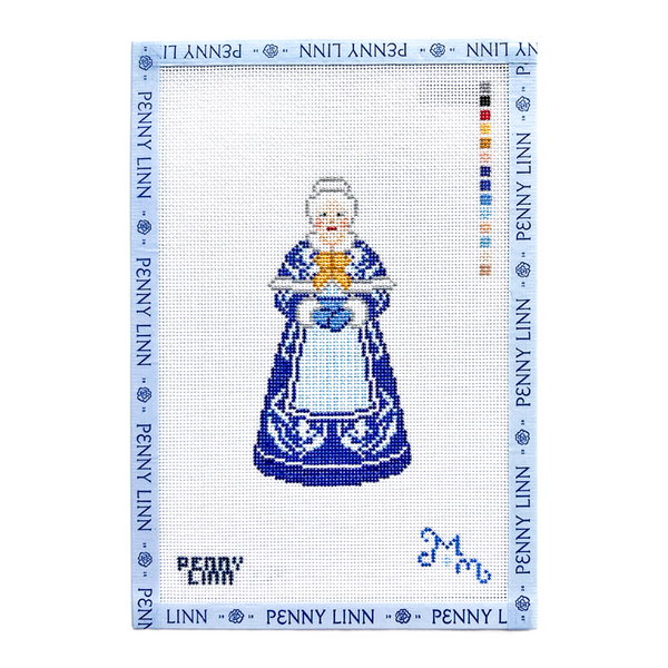 Chinoiserie Mrs. Claus - Blue