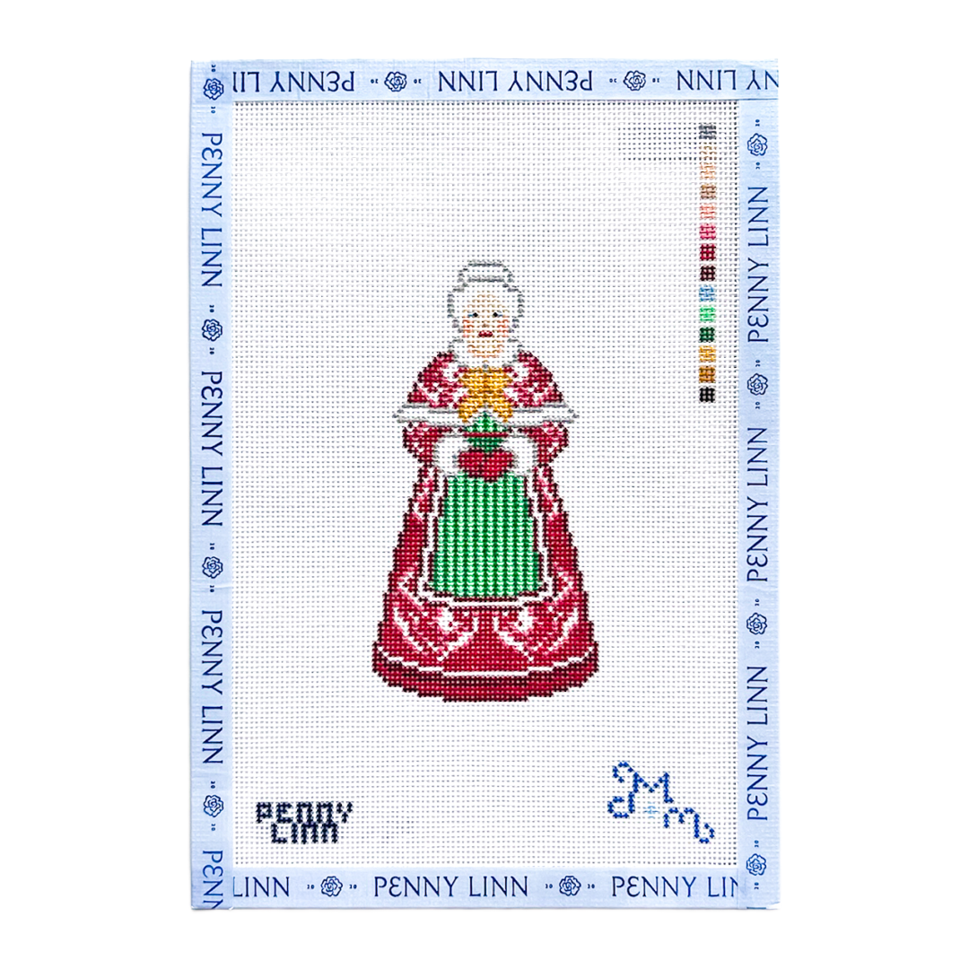 Chinoiserie Mrs. Claus - Red