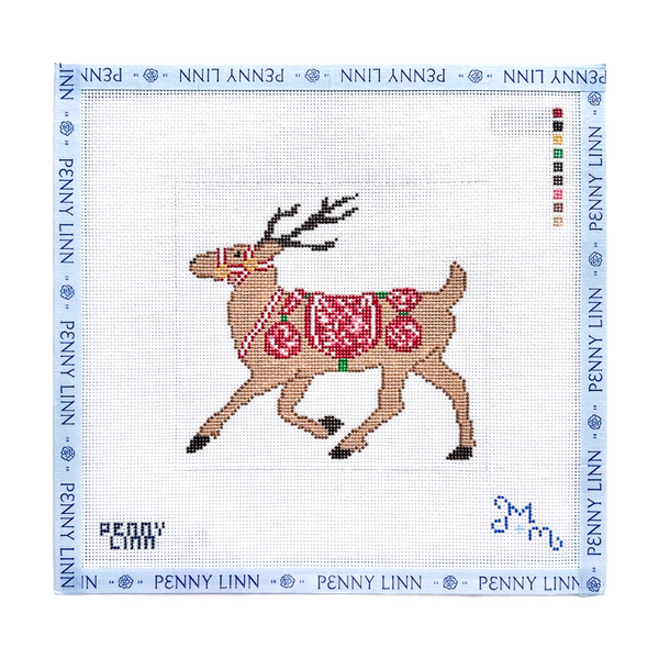 Chinoiserie Reindeer - Red