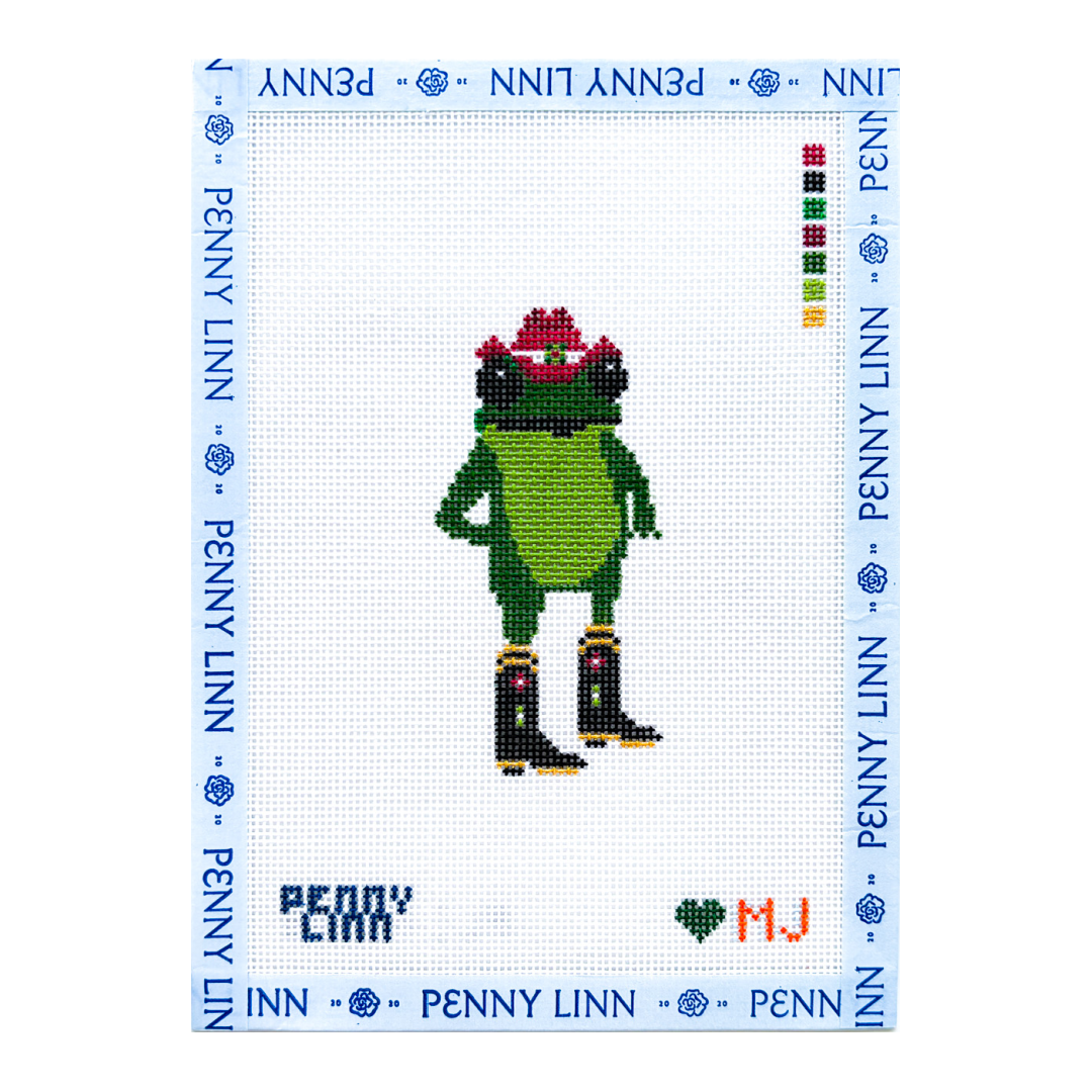 Coastal Cowgirl Christmas Frog